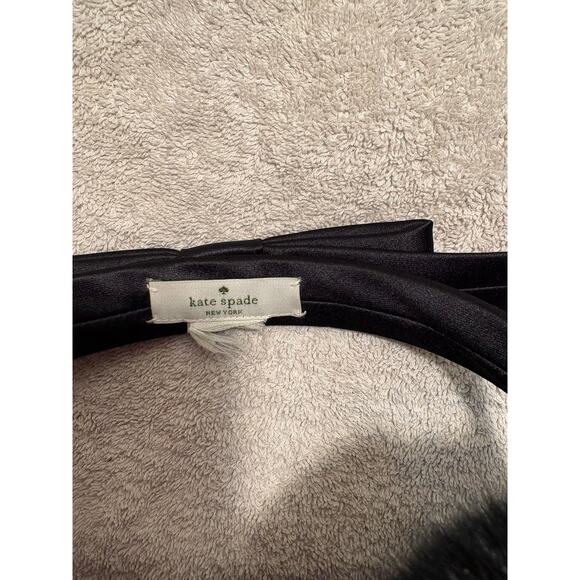 Kate Spade New York Shoelace Bow Faux Fur Earmuffs - Picture 5 of 7